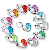 Birthstone Colored Light-Up Key Chain