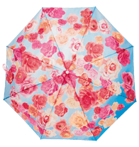 Breast Cancer Floral Print Umbrella