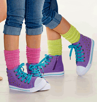 Sparkly Knit Socks